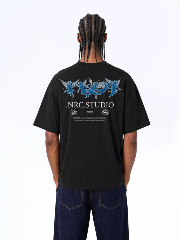 NRC STUDIO Blue TEE BLACK