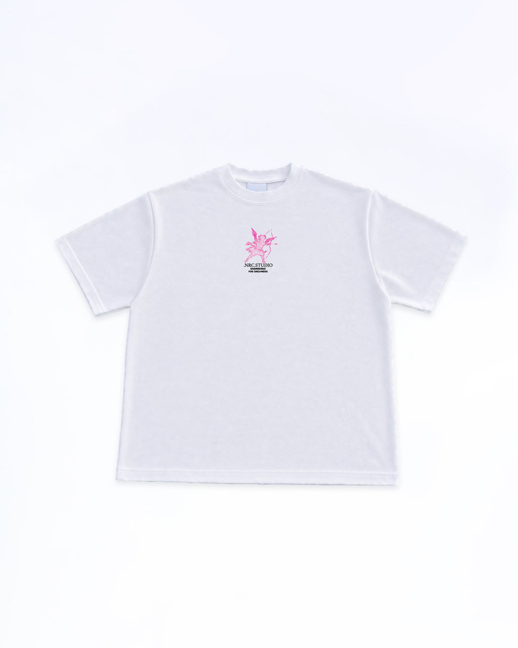 NRC STUDIO PINK TEE WHITE