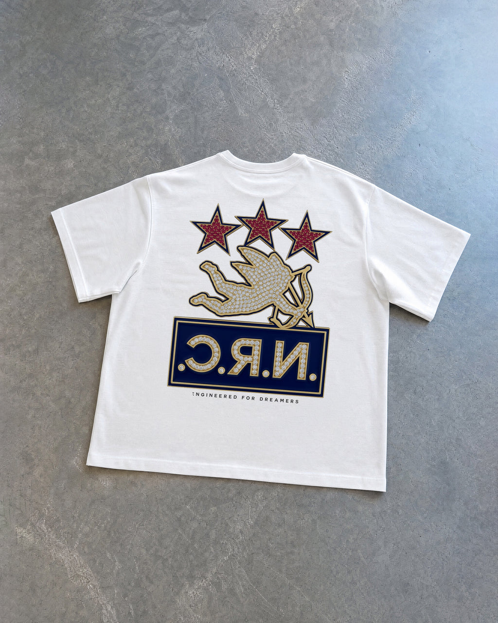 NRC THIRD STAR TEE WHITE