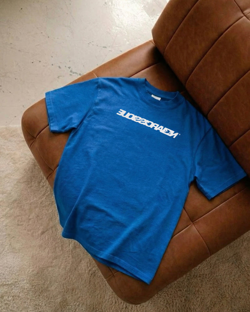 BOX LOGO Tee Bleu