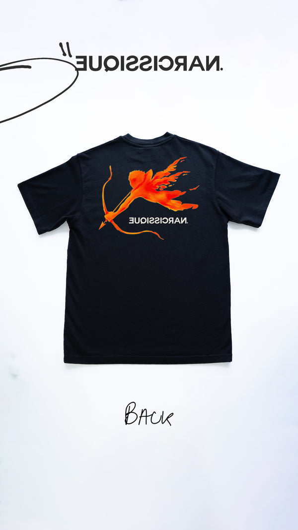 PAINTED ANGEL ORANGE Tee Black 52/52