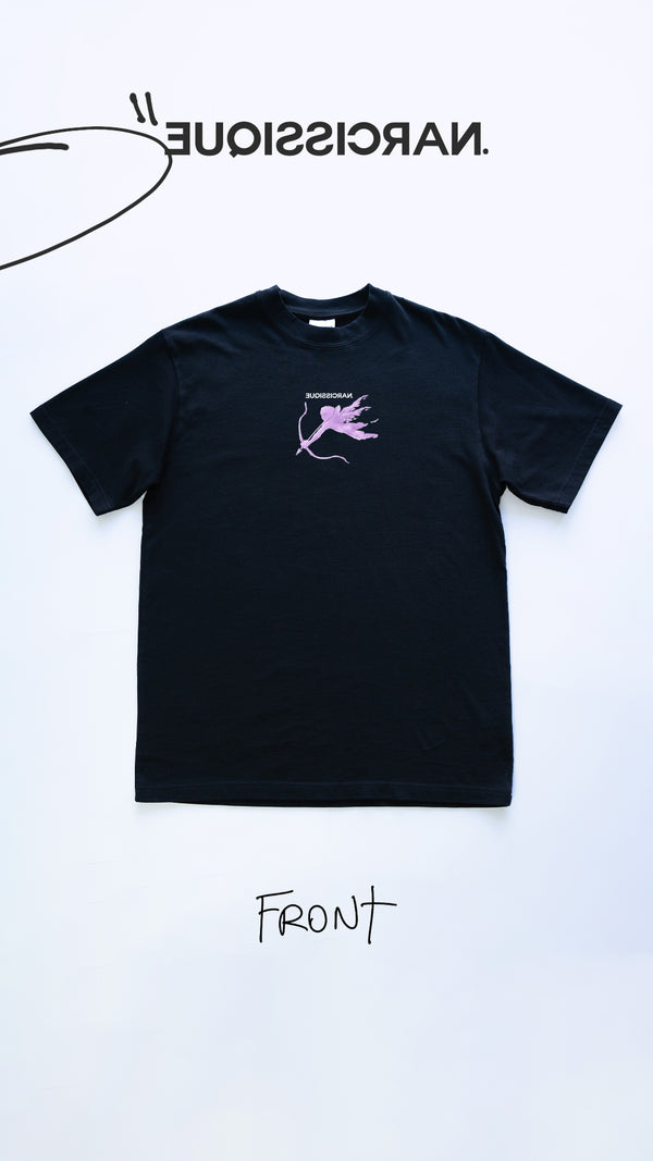 Painted Angel Purple Tee Black