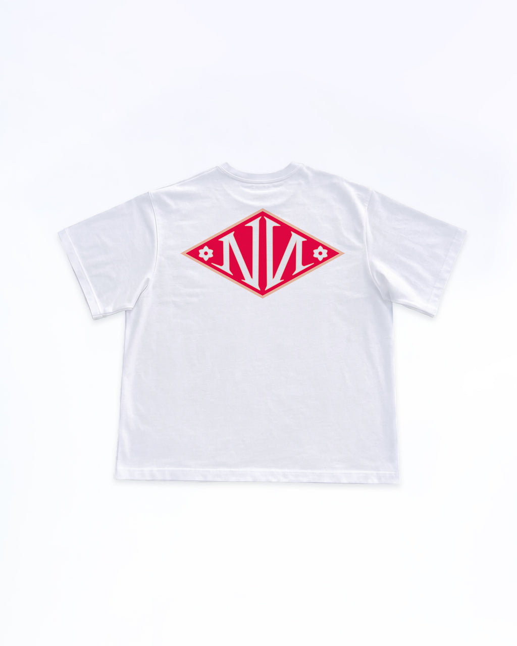 N Monogram RED TEE WHITE