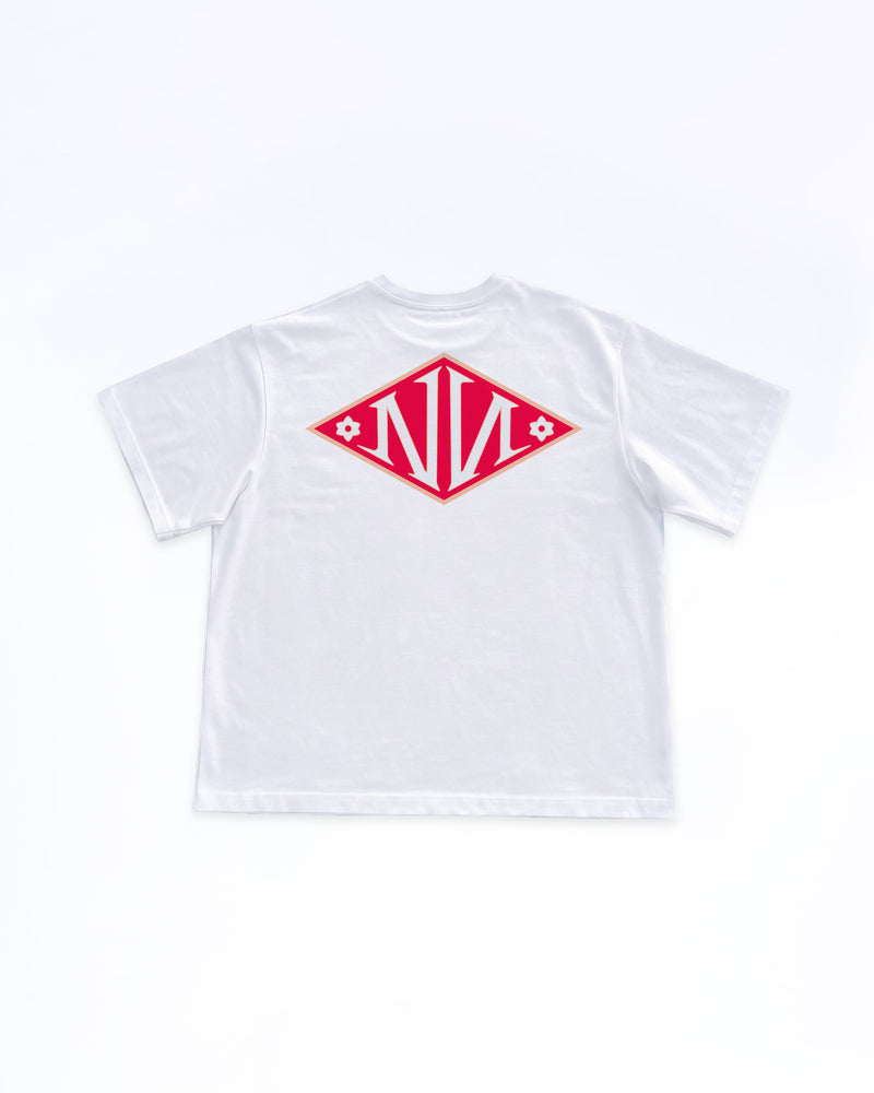N Monogram RED TEE WHITE