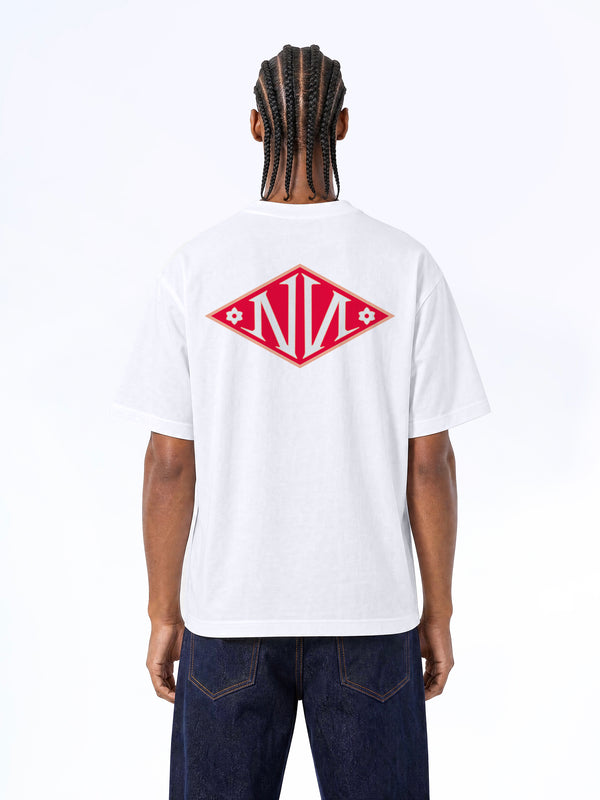 N Monogram RED TEE WHITE