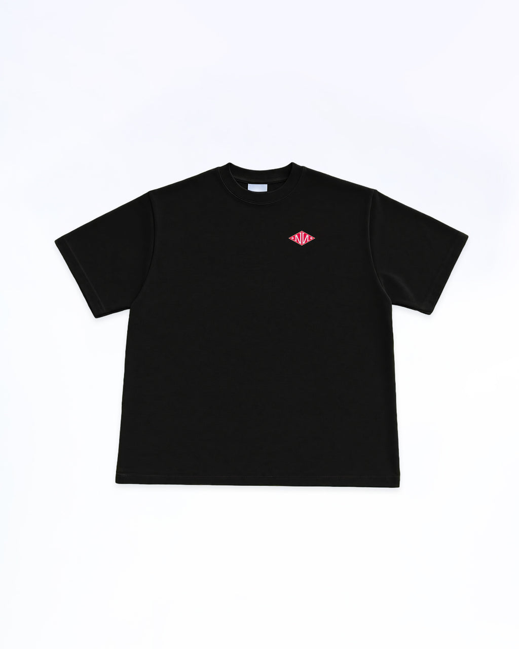 N Monogram Red TEE BLACK