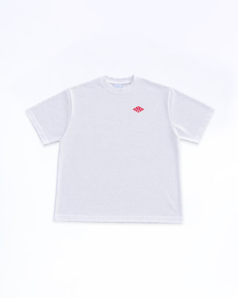 N Monogram RED TEE WHITE