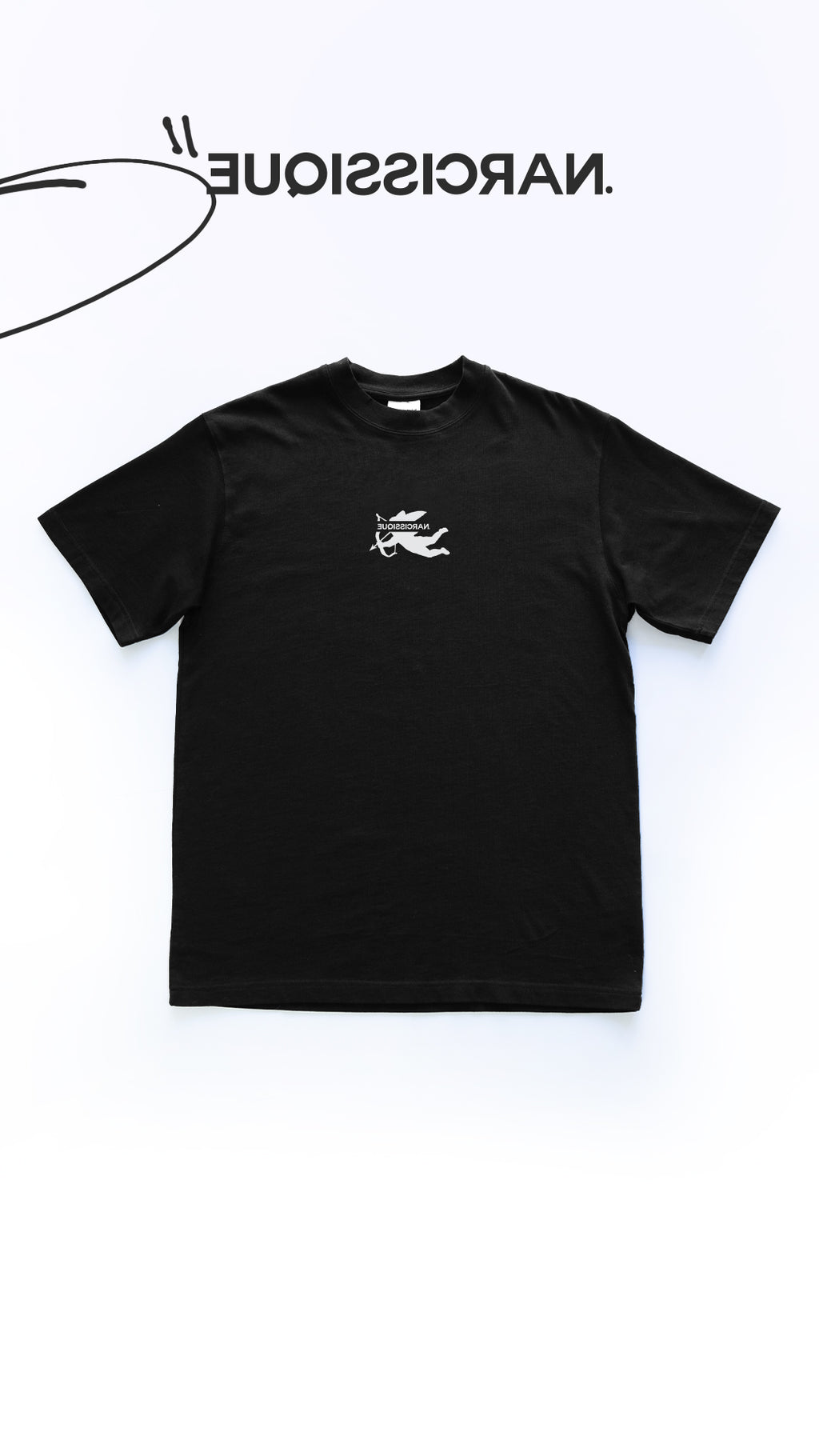 Essentiel Cut Angel TEE BLACK