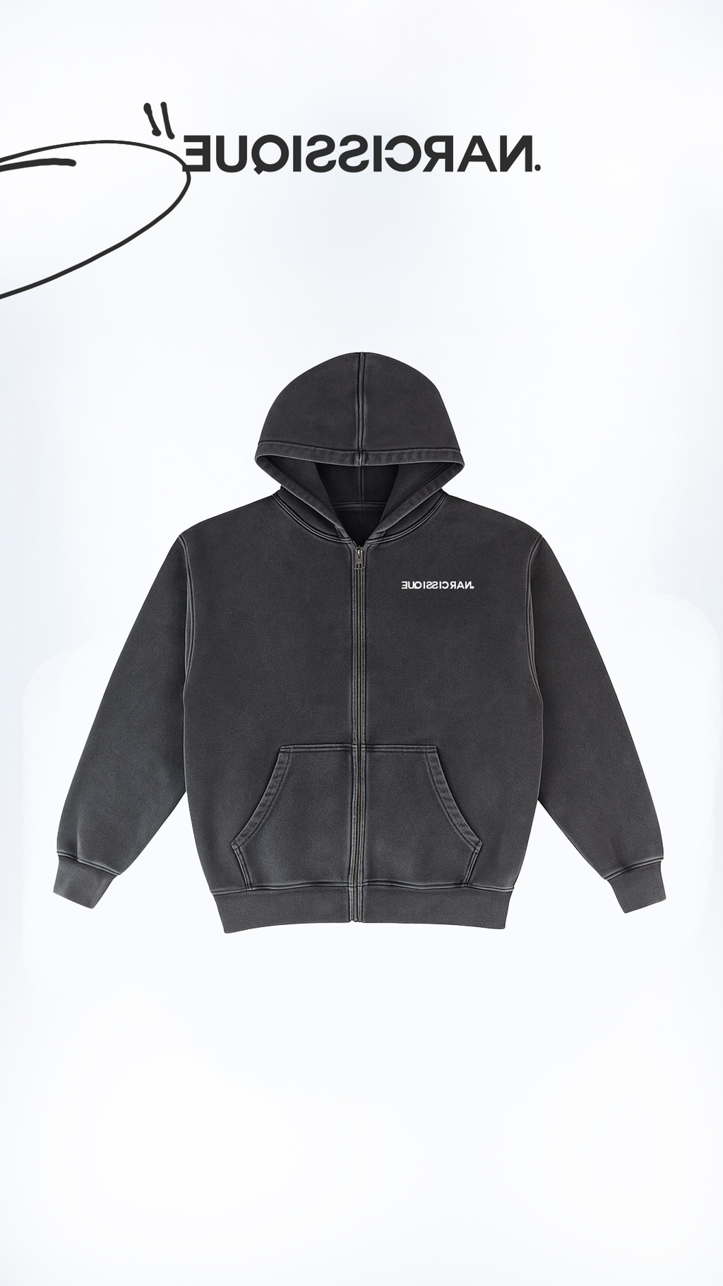 NRCSQ Zipper fadeout grey