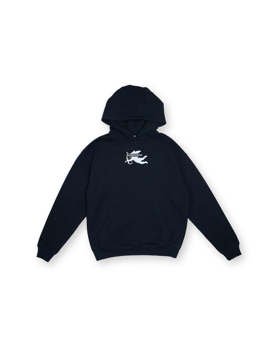 Essentiel Cut Angel Hoodie Black