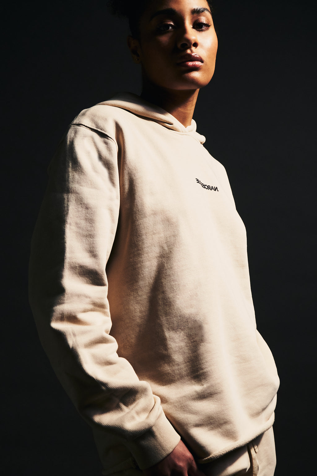 OVERISZE UNISEX BEIGE HOODIE