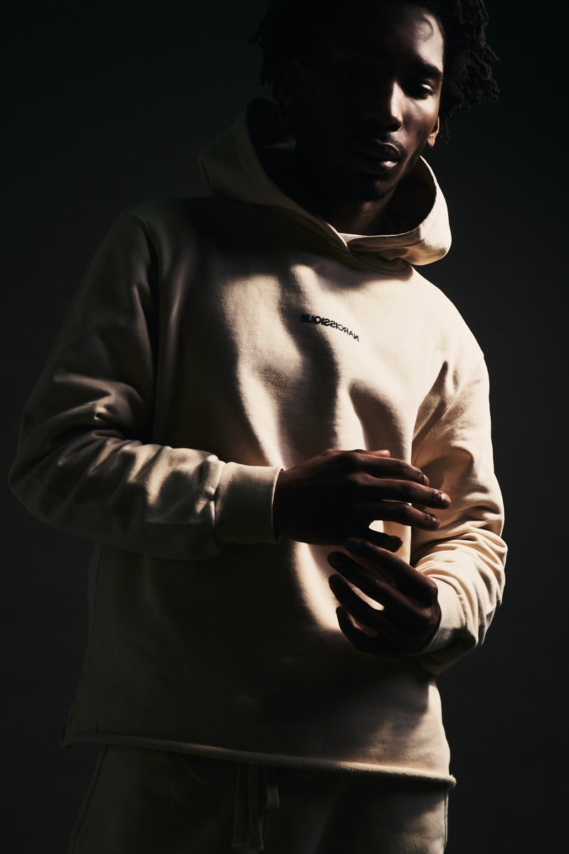 OVERISZE UNISEX BEIGE HOODIE