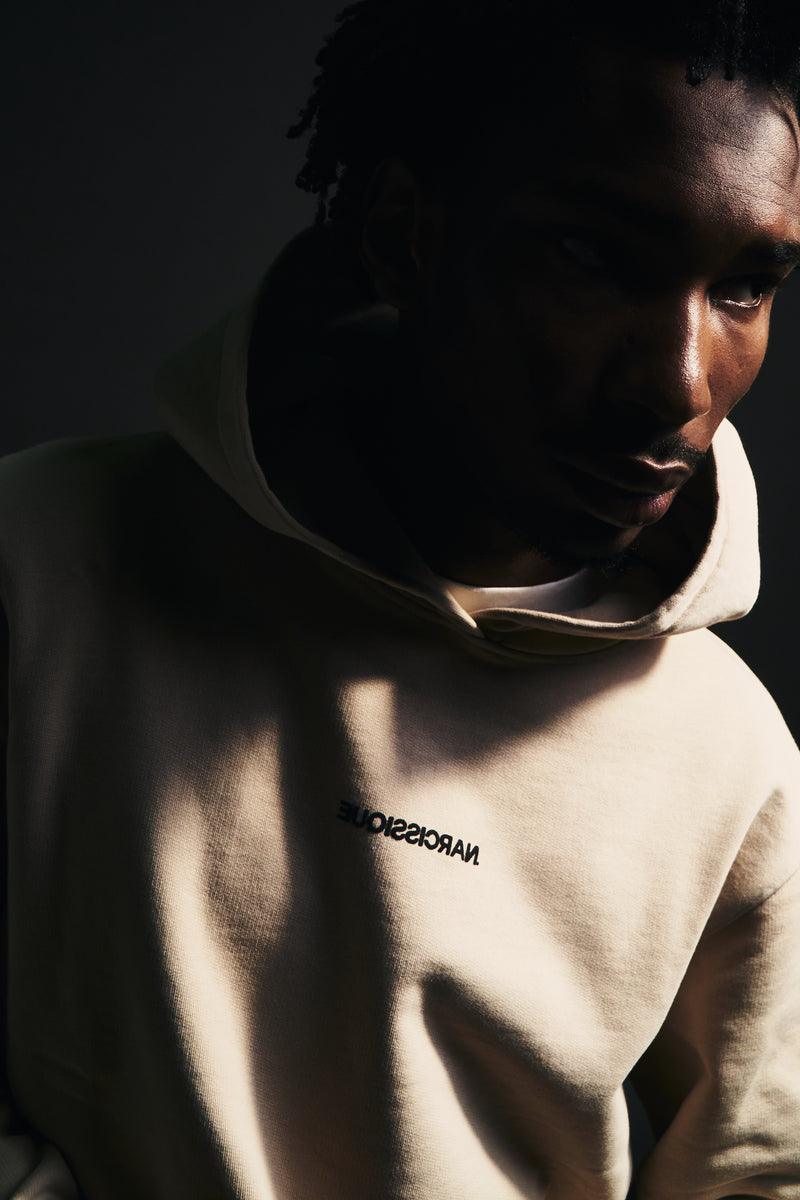 OVERISZE UNISEX BEIGE HOODIE